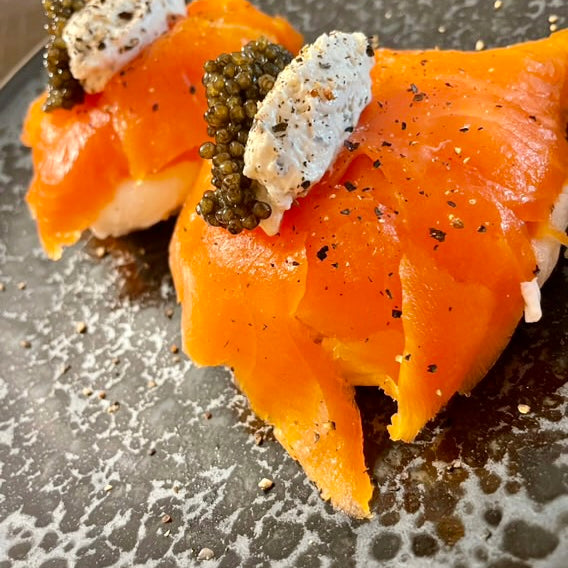 Smoky Elegance: A Nordic Smoked Salmon & Caviar Treat