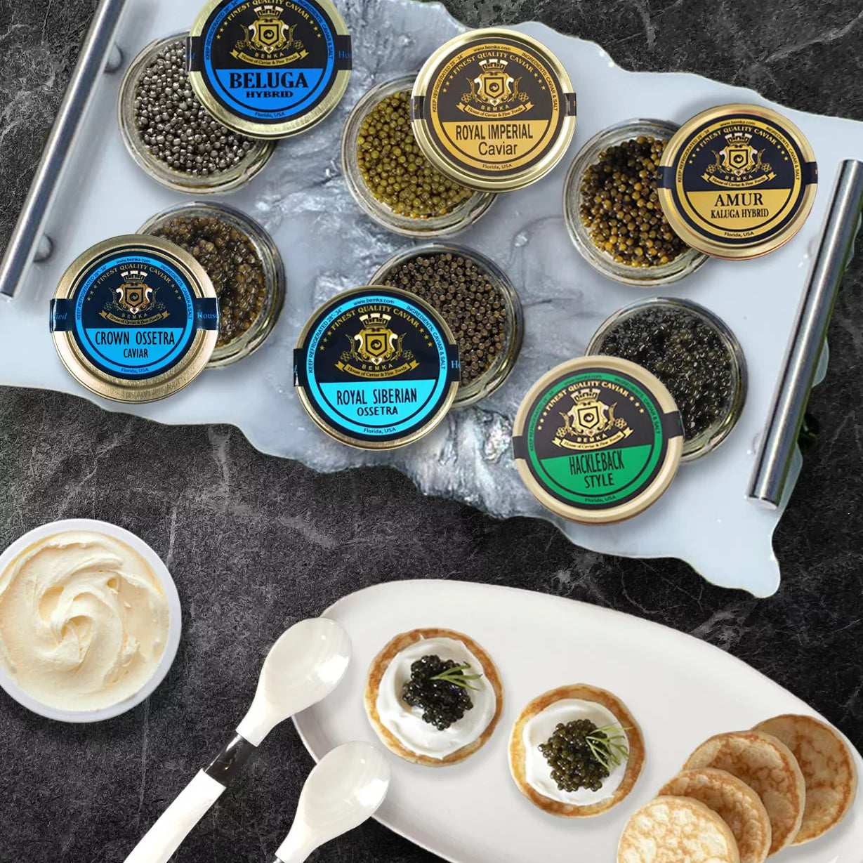 Caviar at The Party! Allowing Guests to Indulge in the Luxury.
