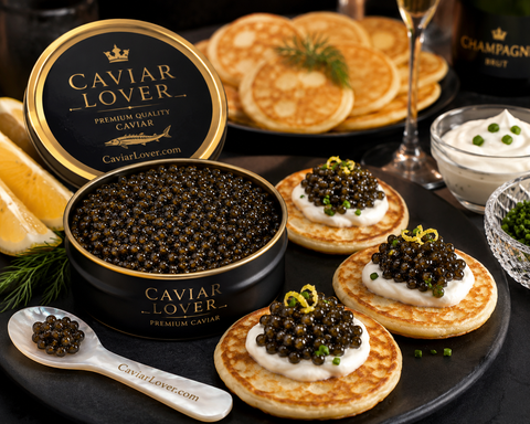 Why Crème Fraîche and Blinis Go So Well with Caviar