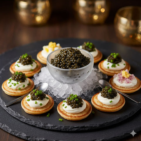 The Classic Bite: Simple Caviar & Blini