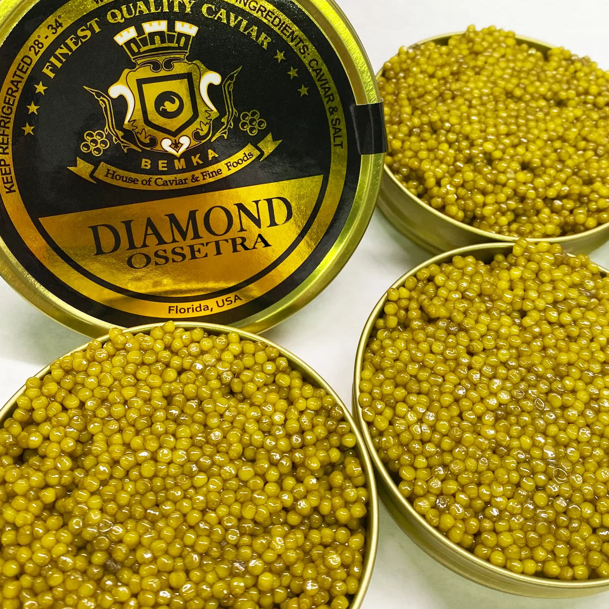 photo of product "Diamond Ossetra Caviar" from bemka, answering the question what is the Most Expensive Caviar Ever