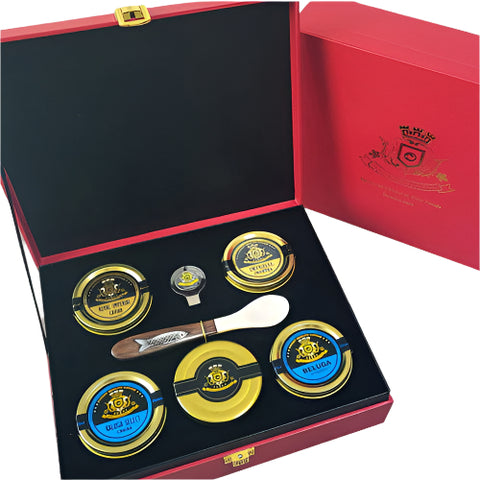 Caviar Treasure Selection-Red Gift Box - Caviar Lover - Caviar Treasure Selection-Red Gift Box