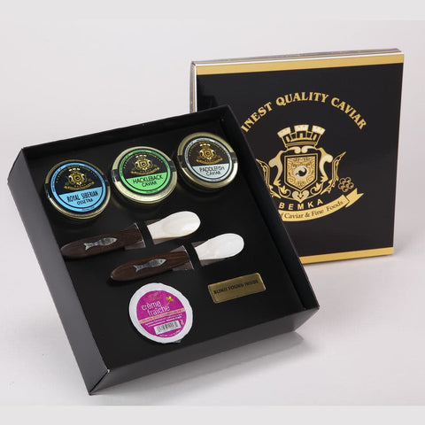 Classic Caviar Gift Box Triad - Caviar Lover - Classic Caviar Gift Box Triad