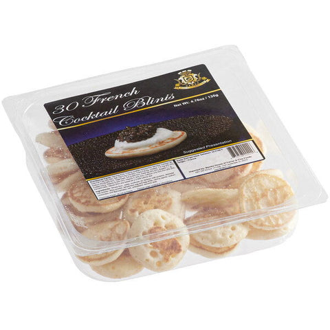 French Mini Blinis 30 Count - Caviar Lover - French Mini Blinis 30 Count
