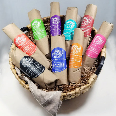 Gourmet Salami & Cheese Lover Gift Basket - Caviar Lover - Gourmet Salami & Cheese Lover Gift Basket