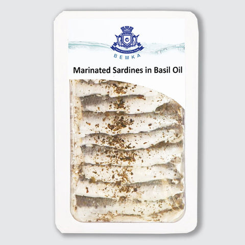 Marinated Sardines In Basil Oil. 7Oz. 7 Oz - Caviar Lover - Marinated Sardines In Basil Oil. 7Oz. 7 Oz