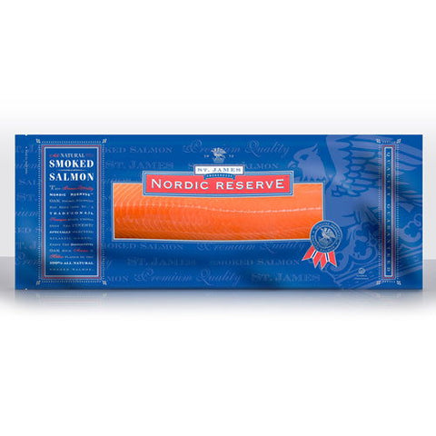 Nordic Smoked Salmon Sliced Skinless - Caviar Lover - Nordic Smoked Salmon Sliced Skinless