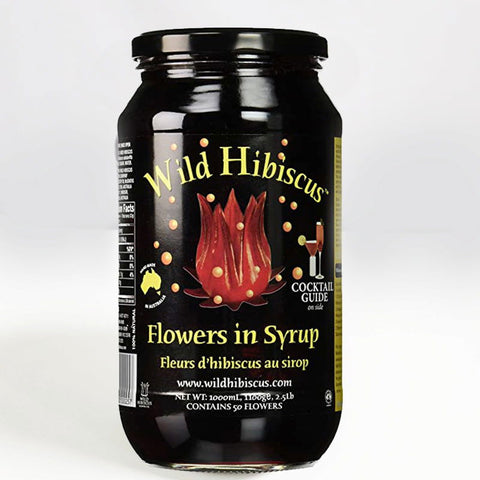 Wild Hibiscus Flowers In Syrup 2.5 Lb. Jar - Caviar Lover - Wild Hibiscus Flowers In Syrup 2.5 Lb. Jar