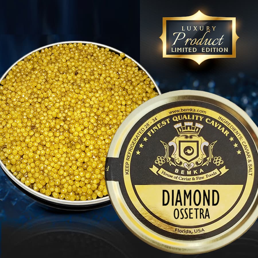 Limited Edition Diamond Ossetra Caviar Bemka