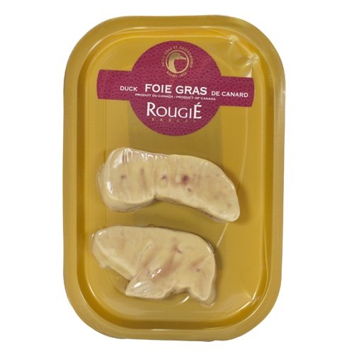 Duck Foie Gras Slices on Tray Rougie Foie Gras Rougié