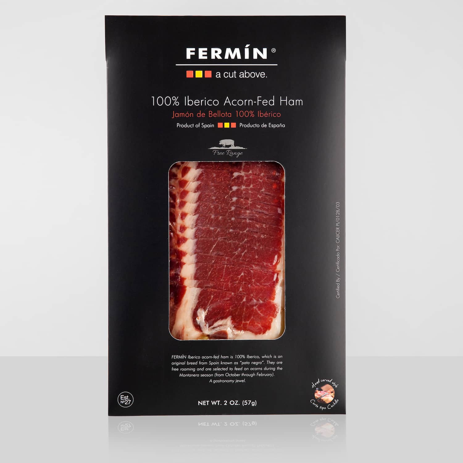 Sliced Iberico Acorn-Fed Ham Meats Angel's Salumi & Truffles