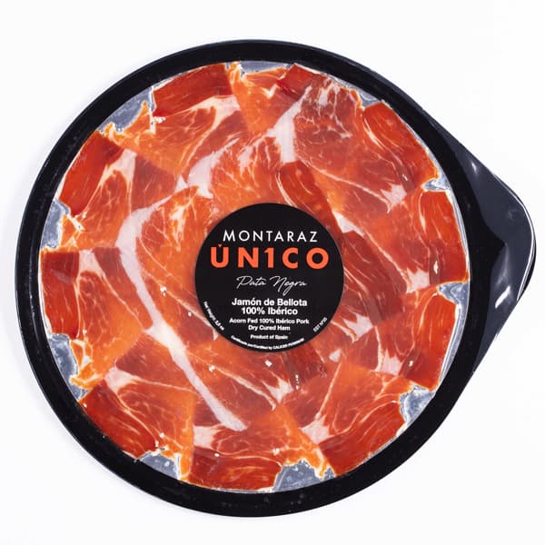 Jamon De Bellota -100 % Iberico- Pre Sliced Plates 2.5 Oz Montaraz Meats Caviar Lover Bemka