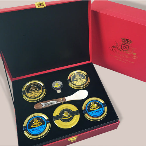 Caviar Treasure Selection-Red Gift Box Caviar Caviar Lover Bemka