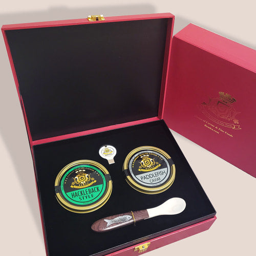 Sapphire Caviar Assortment - Red Gift Box Caviar Caviar Lover Bemka