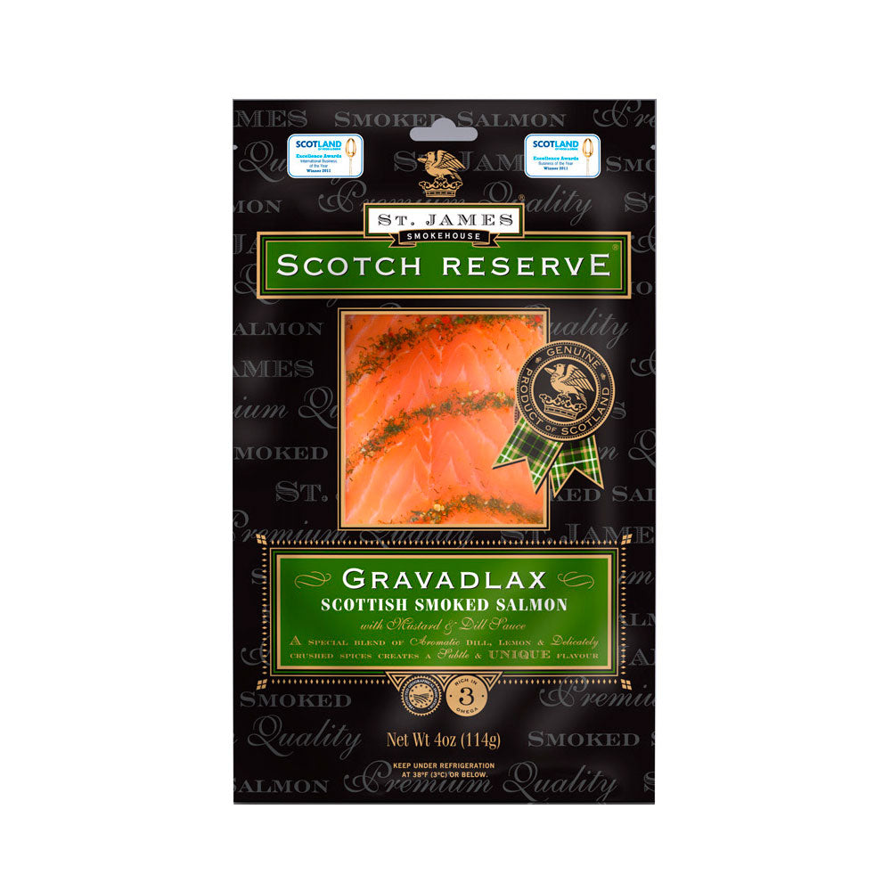 Scottish Reserve Gravadlax Sliced Smoked Salmon Seafood Caviar Lover Bemka