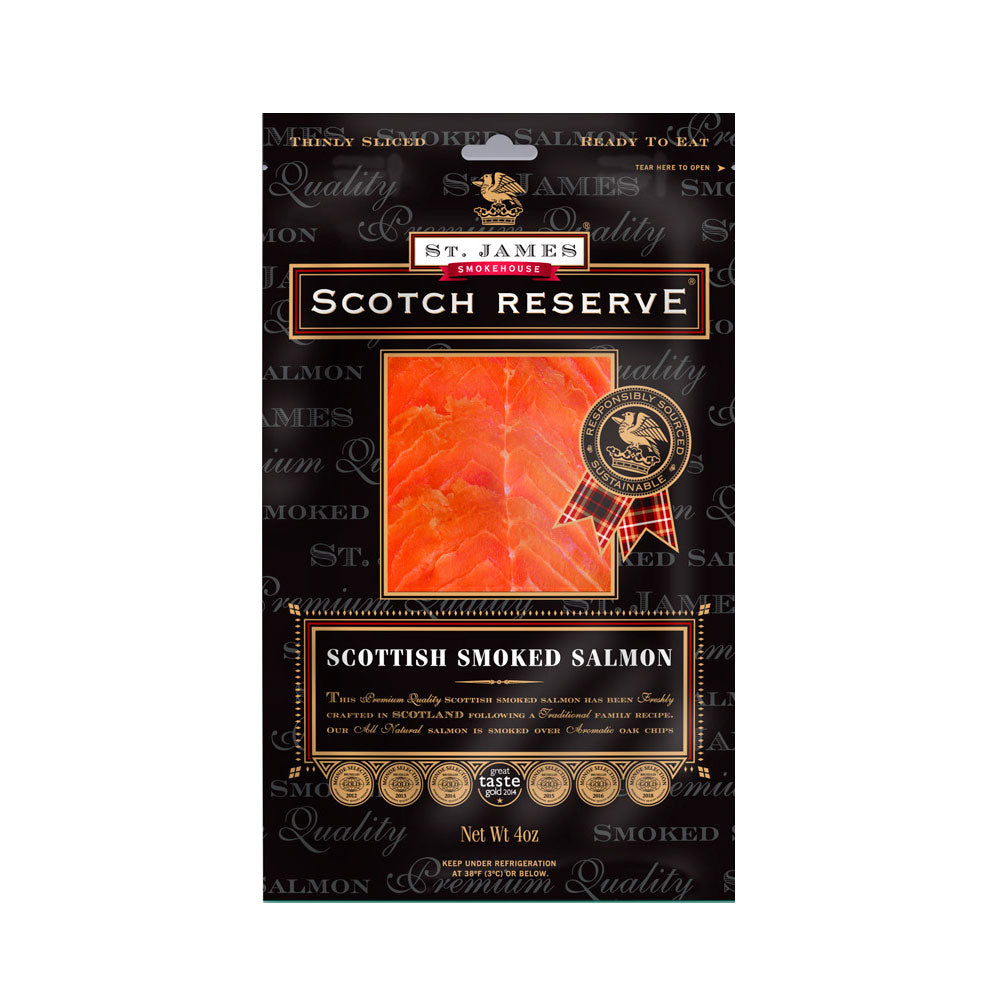 Scottish 4 Oz Smoked Salmon Sl Seafood Caviar Lover Bemka