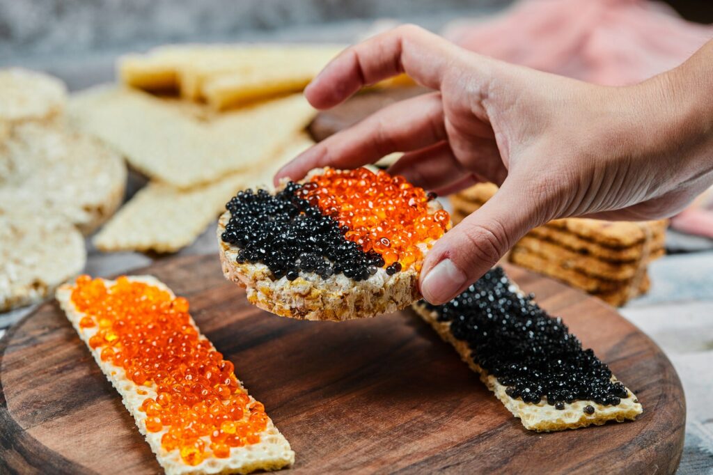 Red and Black Caviar Image