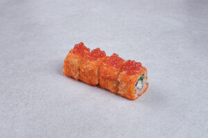 traditional fresh sushi rolls white background - Caviar Lover